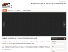 Tablet Screenshot of finquescolomer.com